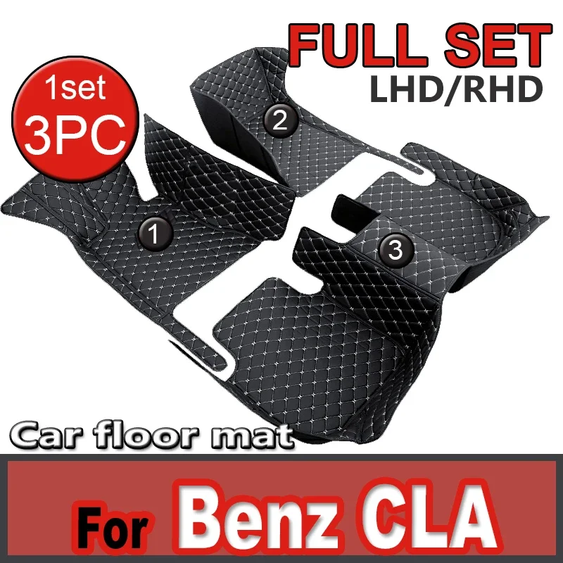 

Car Mats Full Set For Mercedes Benz CLA C118 2020~2022 Anti-dirt Pad Car Floor Mats Waterproof Floor Mat Carpet Car Accessories