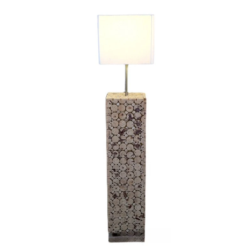 Wooden craft desk lamp Floor lamp, bed and breakfast restaurant cafe deadwood tree root decoration wooden lamp