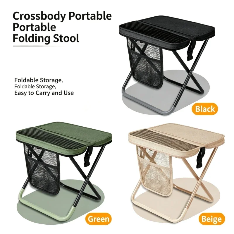 31x28x31cm Backpack Folding Stools Portable and Simple Camping Equipment Shoulder Bag Seat Sports Folding Chairs Carry with You
