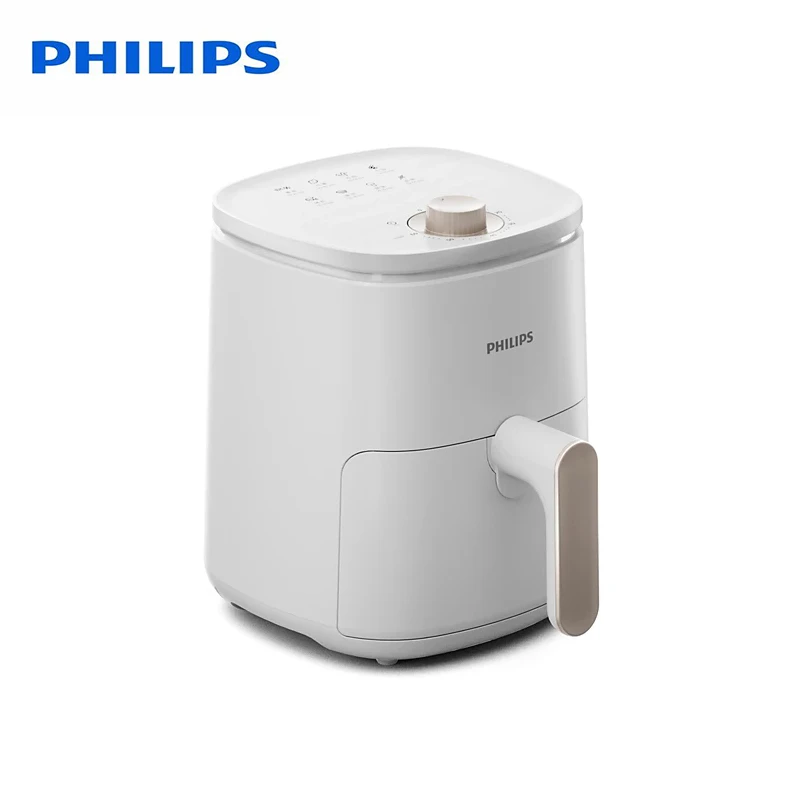 フィリップス 3.5L エアフライヤー 渦巻き式 温度調節機能付き 高品質内鍋 シリコン製滑り止めマット付き ビジュアル調理ガイド付き