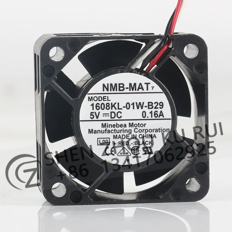 

Оригинальный вентилятор охлаждения NMB DC5V 0.16A AC EC 4020 с двойным шарикоподшипником, 40X40X20MM, трехпроводной, 1608KL-01W-B29, 4 см
