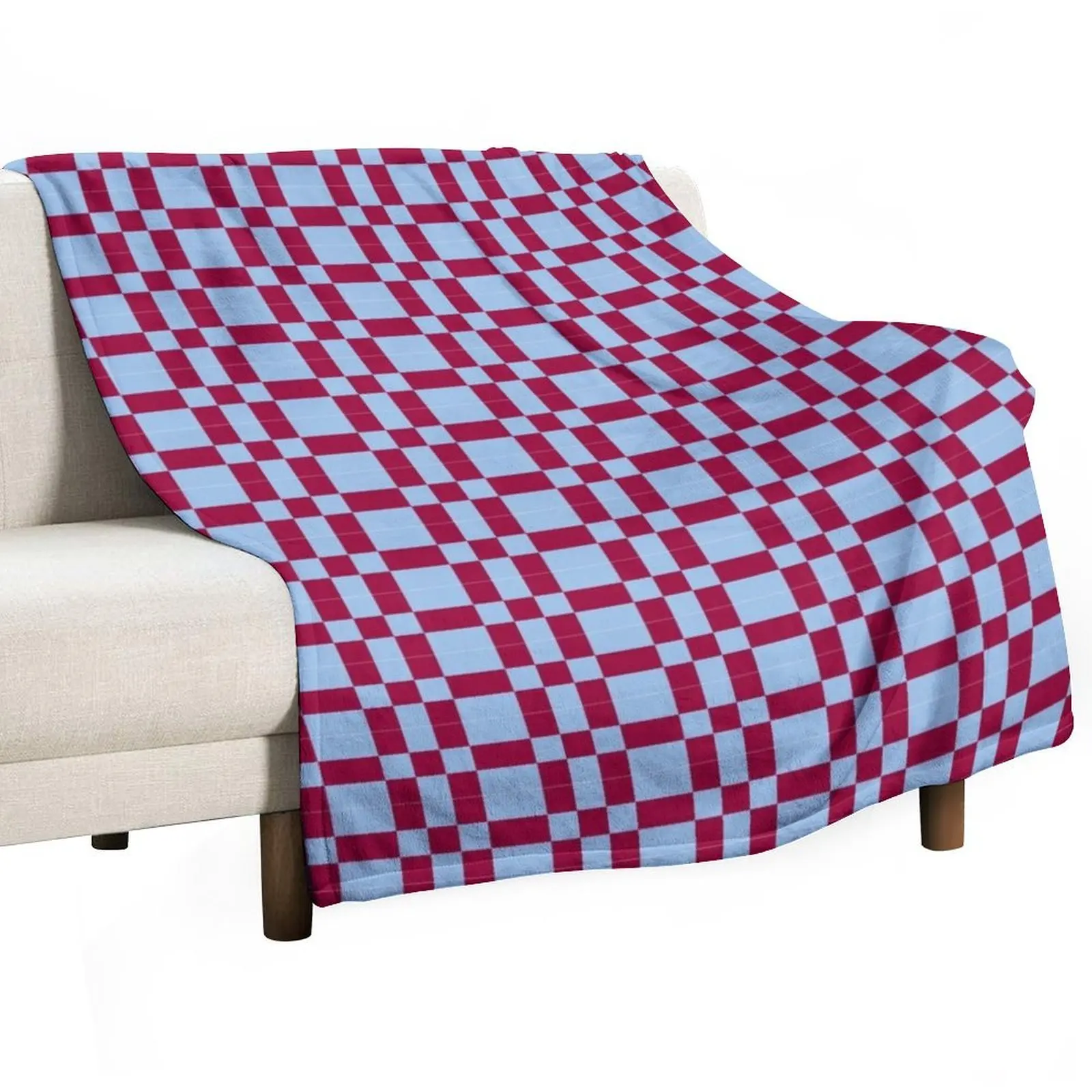 Claret & Blue 1 Throw Blanket Blankets For Bed Sofa Blankets