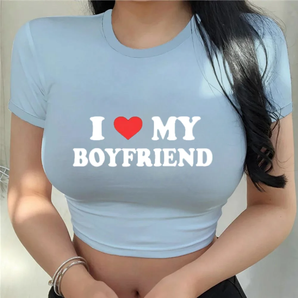 2024 Sexy Kawaii Laurel dog Crop TopY2k Print t-shirt Cartoon Woman Clothes Slim Fit t-shirt da donna Fashion tops