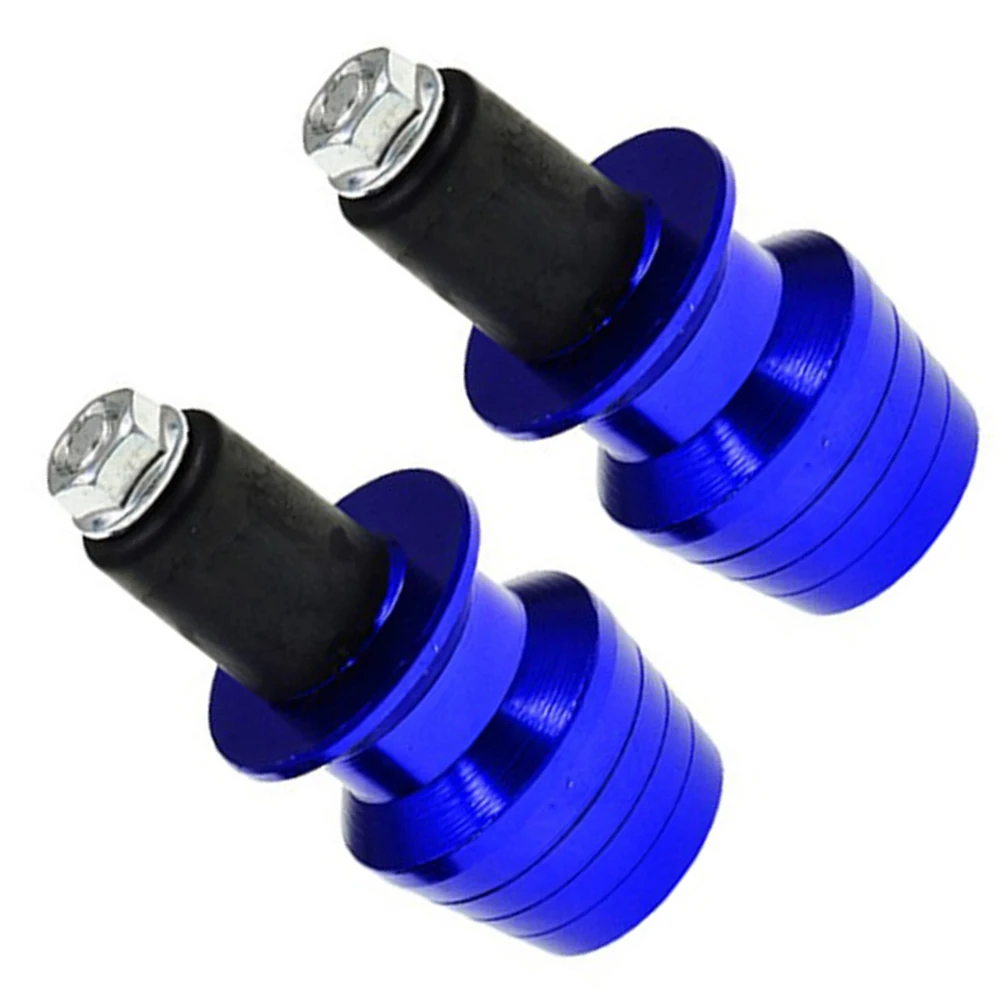 

2 Pcs Motorcycle Aluminum Handlebar Grip Ends Anti Vibration Silder Balancing Terminal Handgrips Protection Round Plug
