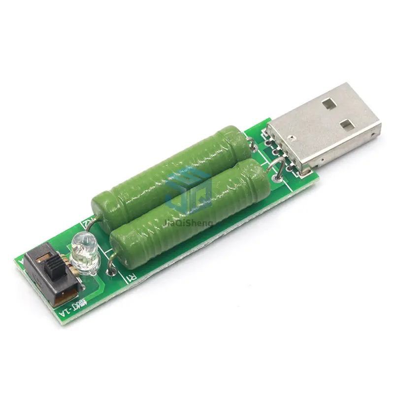 USB Port Mini Discharge Load Resistor Digital Current Voltage Meter Tester 2A/1A With Switch 1A Green Led / 2A Red Led