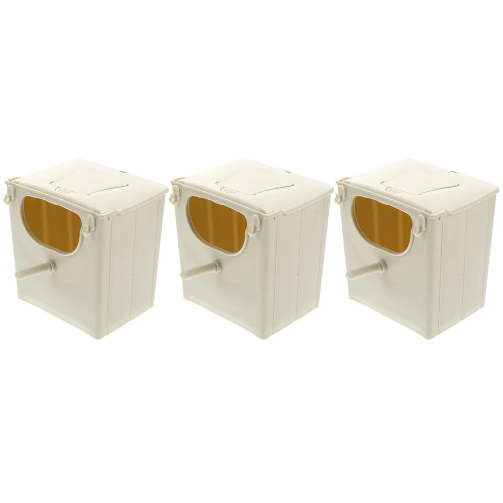 

3 Pcs Nesting Boxes for Finches Bird Breeding Hummingbird Feeders Outdoors Wild Baby Parrot Toys