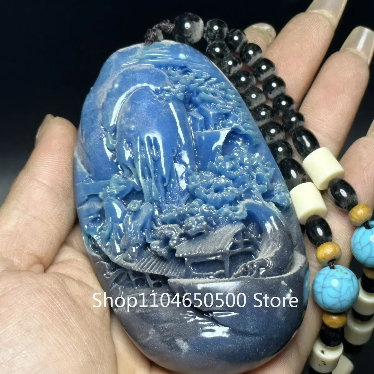 

Collection Gaogu Jade Field Huangshi Imitation Shoushan Stone Craft Ornament