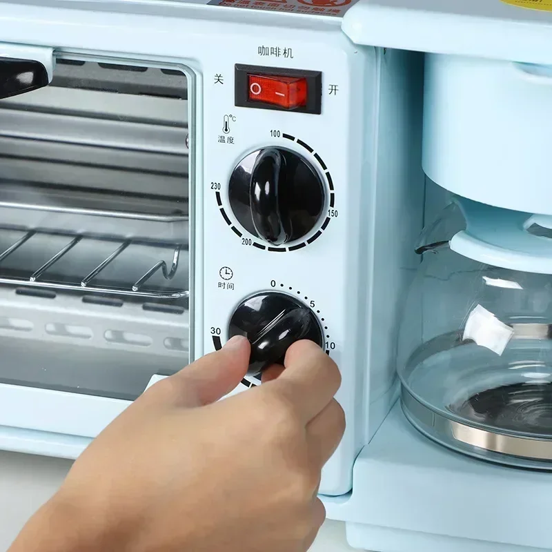 220V Multifunctional Breakfast Machine with Coffee Maker and Bread Maker A