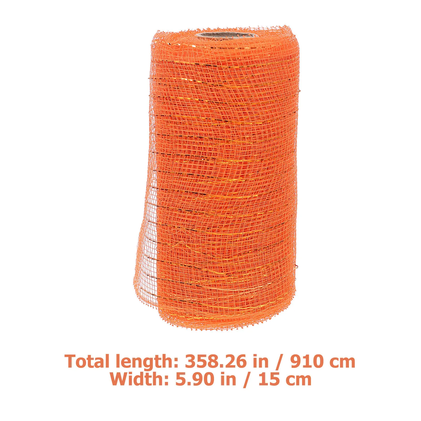 3 Rolls Metallic Foil Polyester Mesh Ribbon Smooth Surface for Halloween Decor Wedding Party Gift Wrapping DIY Crafts Flower