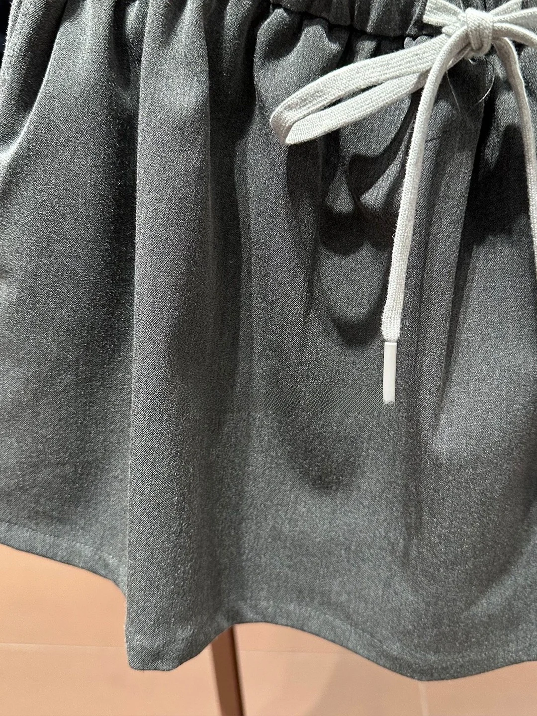 Falda Dstring ort con cintura elástica ultracoluda informal a la moda para mujer, mezcla de poliéster de cintura alta para ir al trabajo