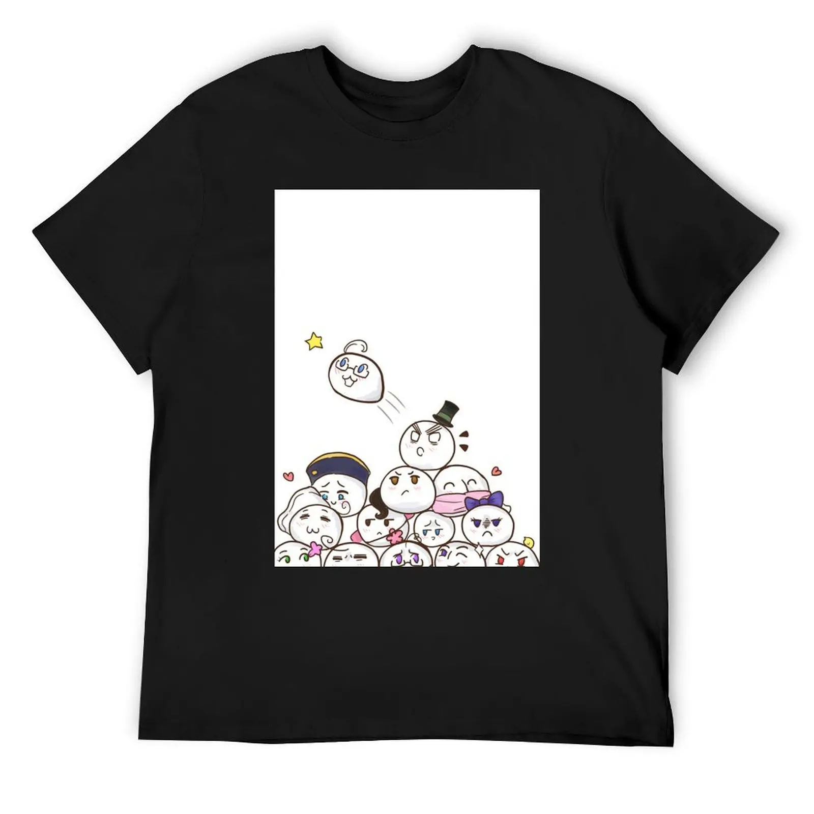 

Hetalia Mochi Poster T-Shirt summer shirt rapper graphic tees new edition Men's t-shirts