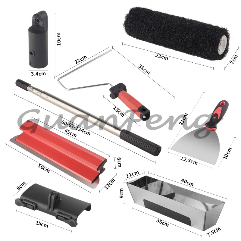 Building‑Site Plaster‑Working Hand Supplies, Cement Scraper, Putty Knife, Paint‑Coating Scraper and Gypsum Trowel for Wall