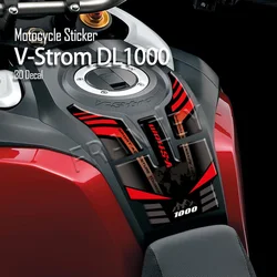 For Suzuki VStrom V-Strom DL 1000 XT DL1000 3D Motorcycle Fuel Tank Pad Stickers Protector 3M Decal Accessories Kit 2015-2023
