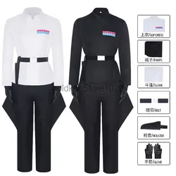 Adult Movie Guerre Stellari Imperial Officer Costume Rogue Cosplay Uniform Tops Pants Cloak Suit Men Halloween Party Outfits