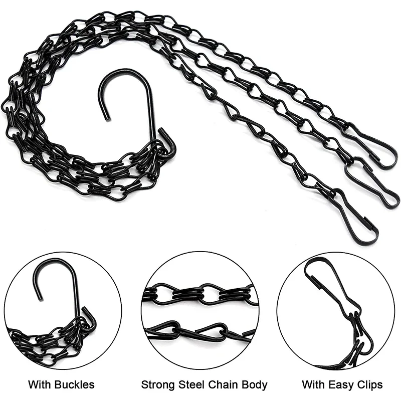 

Hanging Basket, Flower Pot Chain, Four-claw Chain, Metal Flower Pot Stand, Plant Stand, Garden Tools