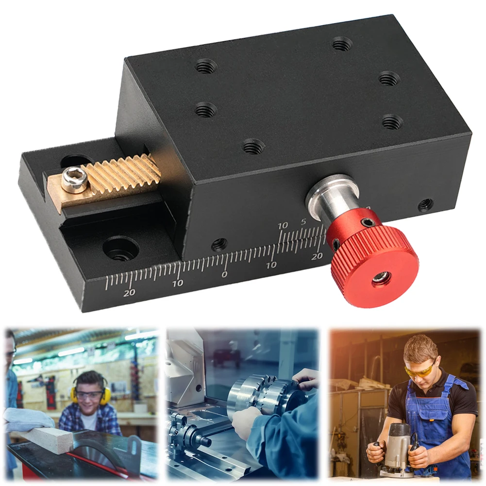 

Алюминиевый стол-слайдер с ход 40 мм, инструмент для ручной настройки, мини-раздвижная платформа с точной настройкой, маленький стол с перемещением по оси X