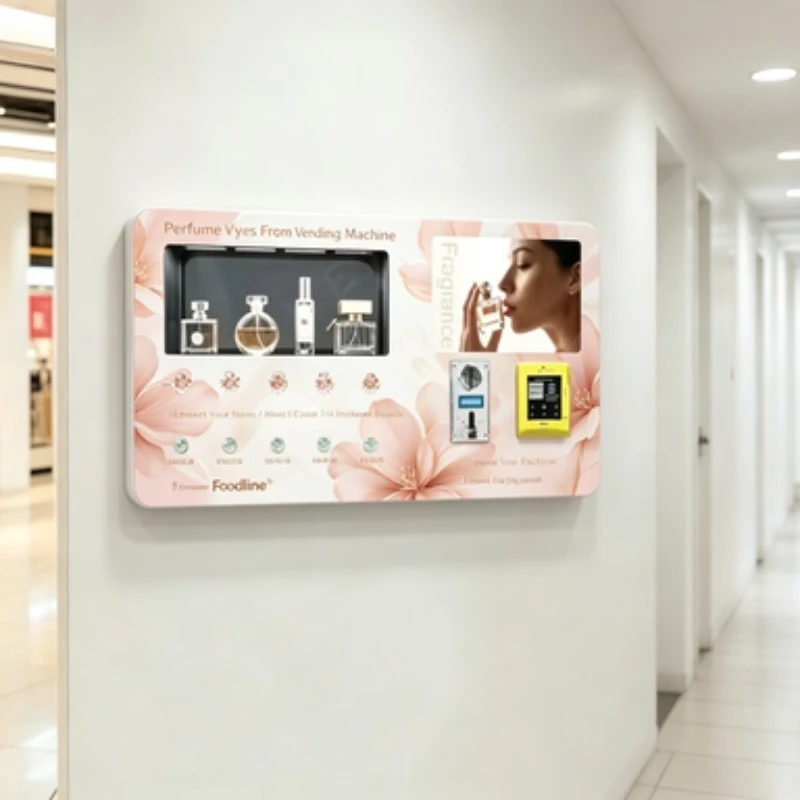 FL Luxury Smart Standing Touchscreen Perfume Vending Machine friendly Design Display Multiple Payment Options