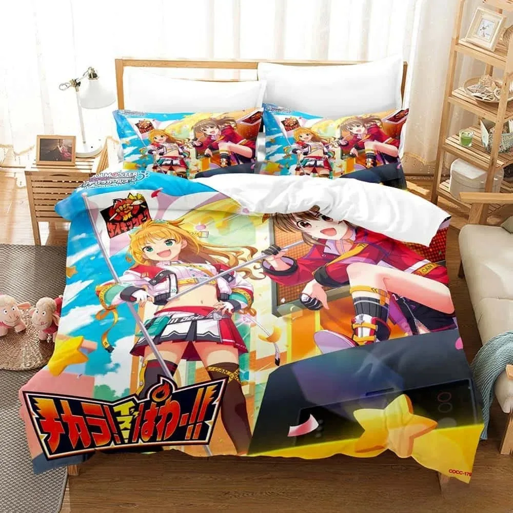 

THE iDOLM@STER Cinderella Girls Starlight Stage Bedding Set 3D Printed Anime three-piece set Adult Kid Bedroom Duvet cover Sets