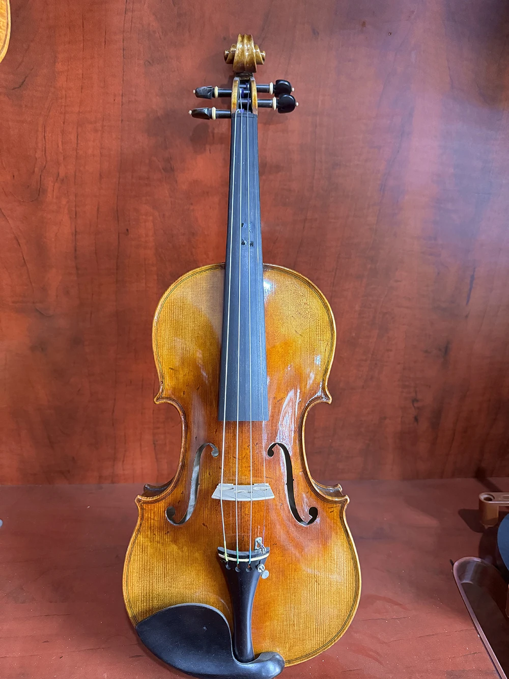 40 year natural European maple violin 4/4 Stradivarius with Italian retro oily varnish professional violin with strong sound!