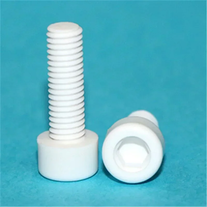 1pcs Zirconia Ceramic Hex Socket Allen Screw Corrosion Resistant Insulating Inner Hexagonal Bolt Nut M2 M2.5 M3 M4 M5 M6 M8