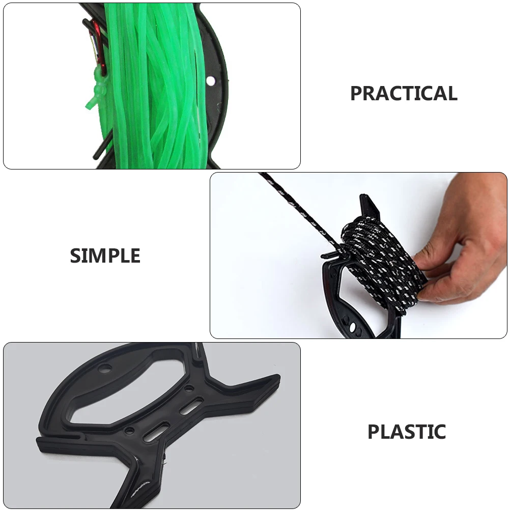 

10pcs Wire Storage Winder Cable Spool Box Organizer Cord Holder for Cables Reels Small Masonry Line Multipurpose Durable Plastic