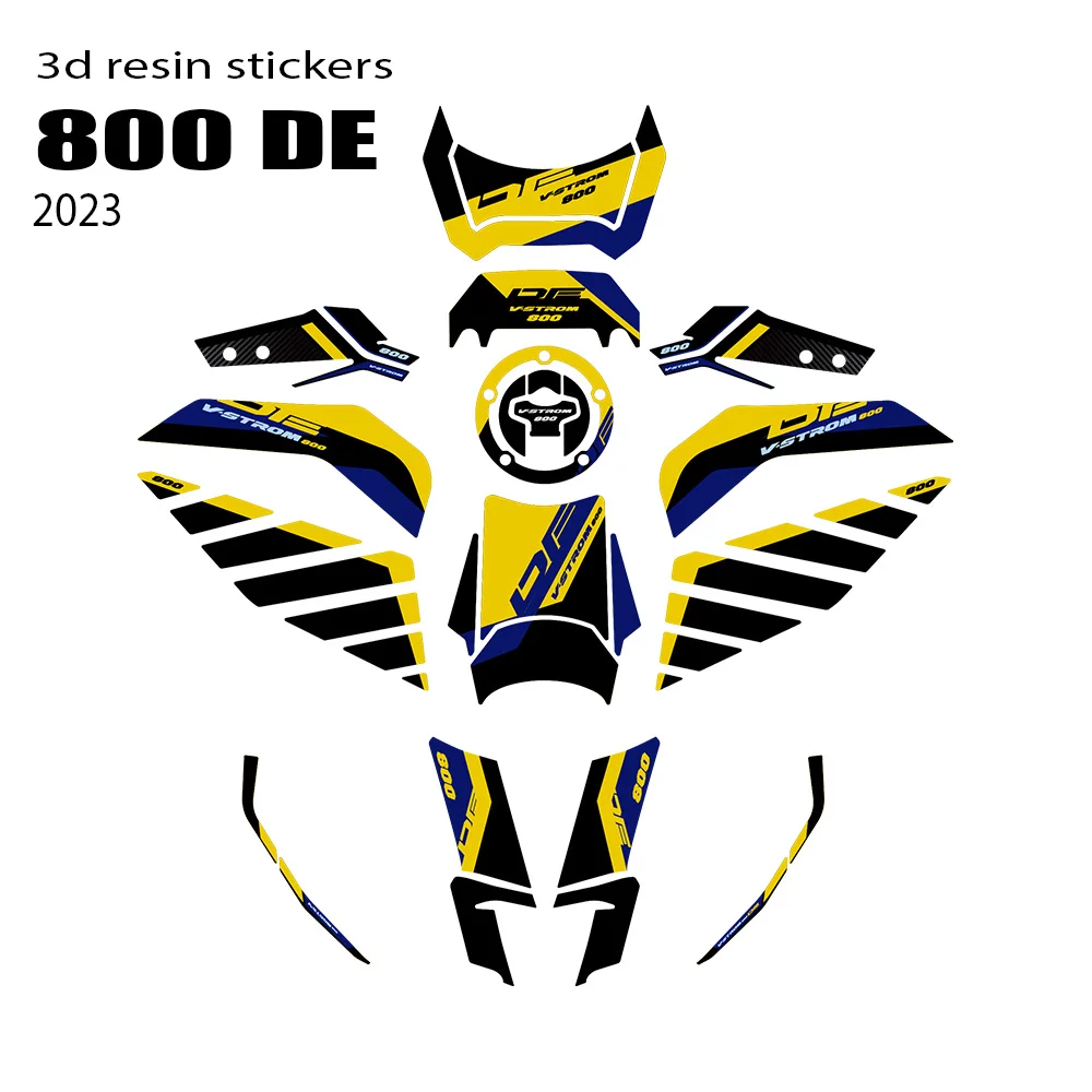 2023 V-STROM 800DE Full Set of 3D Resin Stickers For Suzuki V STROM 800DE vstrom 800de accessories 2023