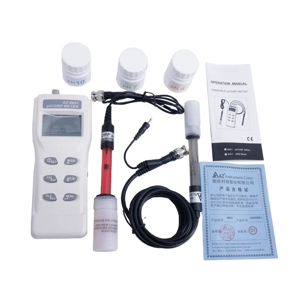 AZ8651 Digital Water Quality pH & ORP Meter Oxidation Reduction Potential Tester