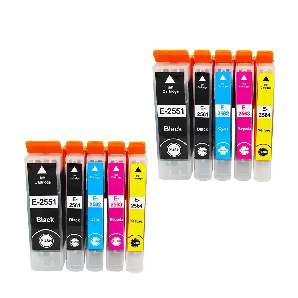 Compatible Ink Cartridge T2551 T2561 T2562 T2563 T2564 For Epson XP-601 XP-621 XP-701 XP-721 XP-801 XP-821 Printer