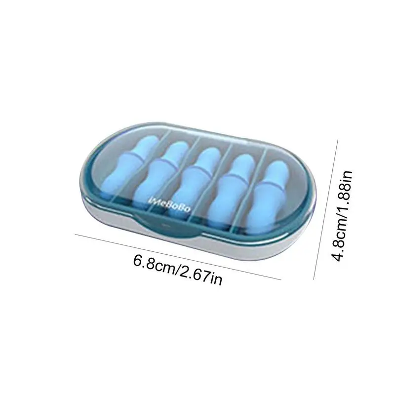 수면 보호용 소음 감소 플러그, 방음 귀마개 케이스, 스폰지, 소음 제거, 수면 귀마개