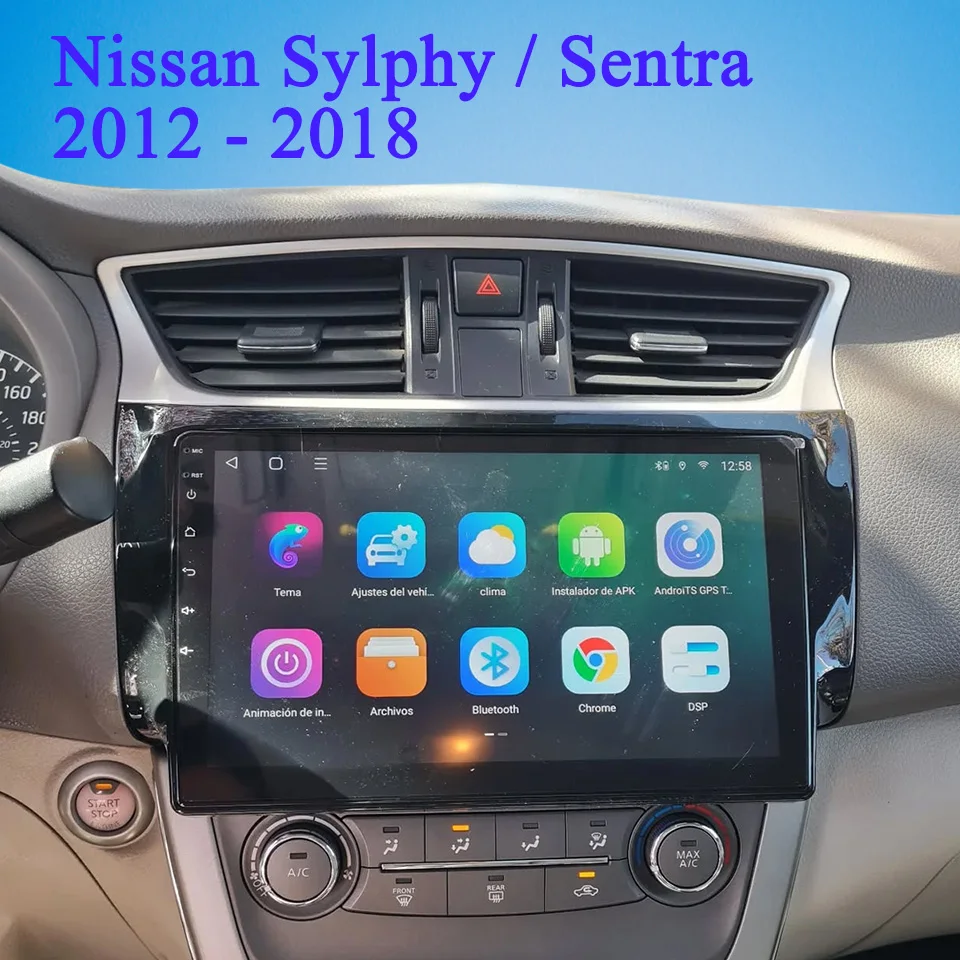 For Nissan Sylphy / Sentra 2012 2014 2016 2018 Car GPS Navi Monitor Radio Video Audio A/V Head Unit PC Tablet Carplay 4G Sim DAB