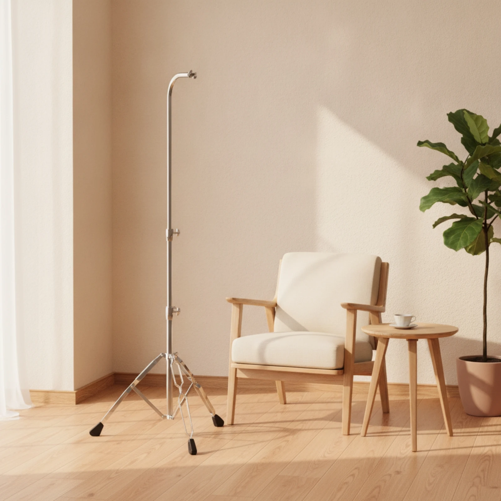 Sound Tree Stand Adjustable Height Sound Tree Rack Chime Stand with Tripod Base Portable Collapsible for Musicians, Meditation - view 4