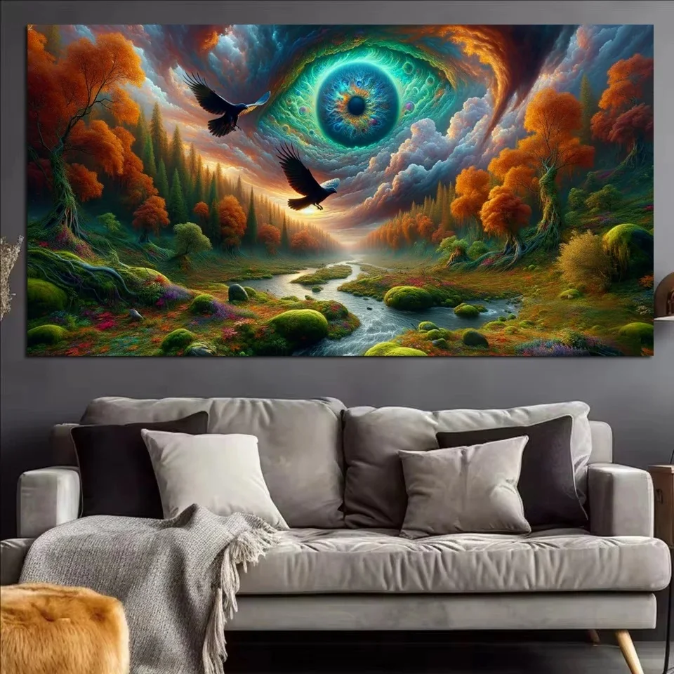 Fantasy Eyes Cloud Sky Landscape 5D Diy Diamond Painting Sale Full Diamond Mosaic Forest Embroidery Art Jewelry Cross Stitch