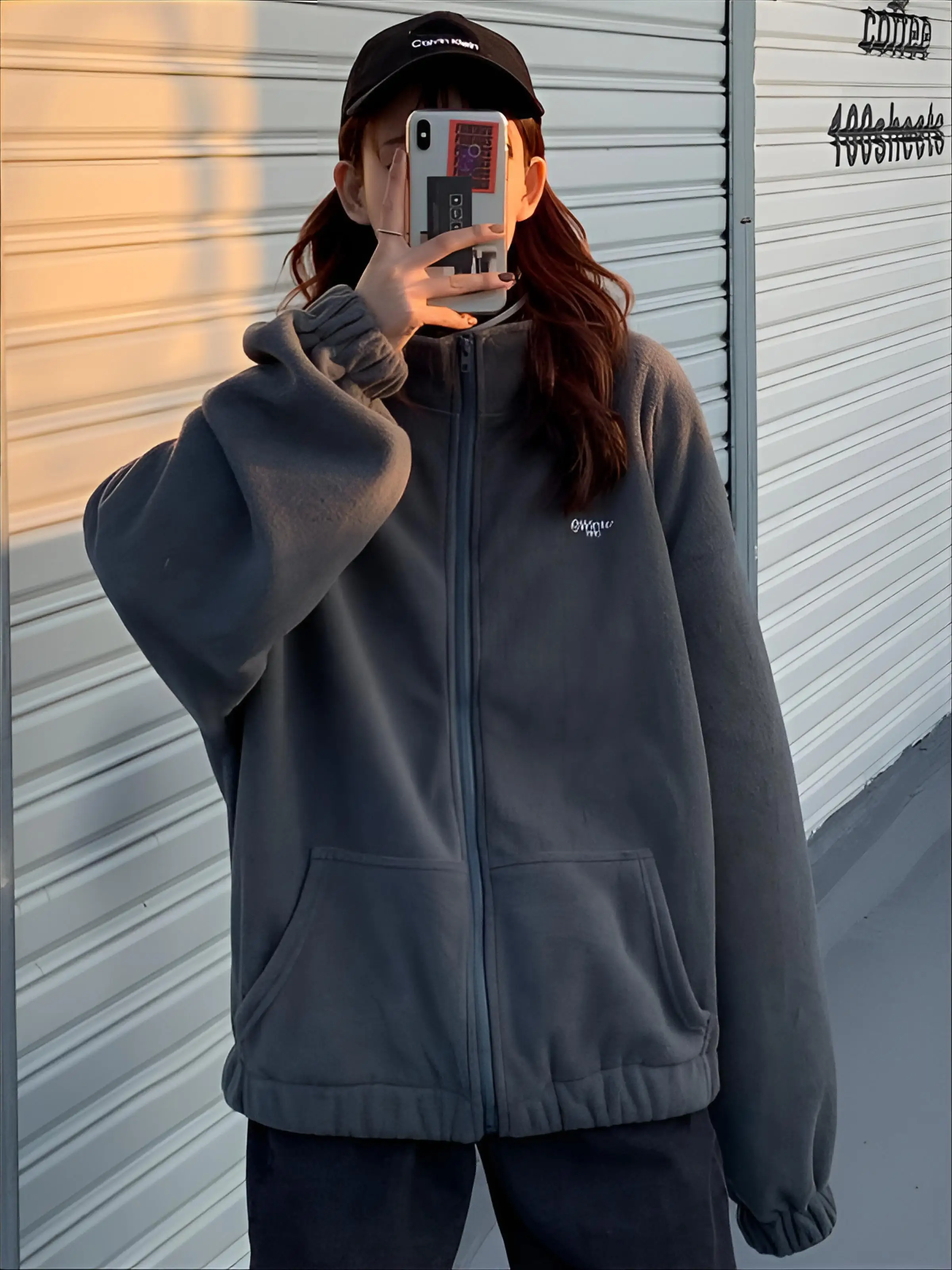 

Флисовая толстовка без шапки, женская женская одежда, весна, ранняя осень, защита от солнца, обычный минималистичный повседневный офис, студенческий Sudadera GF