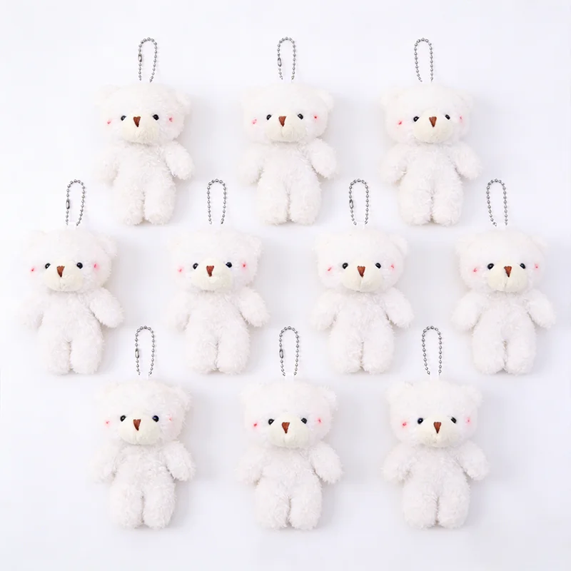10 Stück Mini Plüschbären Niedliche Tierfiguren Kleine Bären-Puppen Spielzeug Schlüsselanhänger Taschenanhänger Ornament Weiches Stofftier Mädchen Party Geschenk – Detail 5