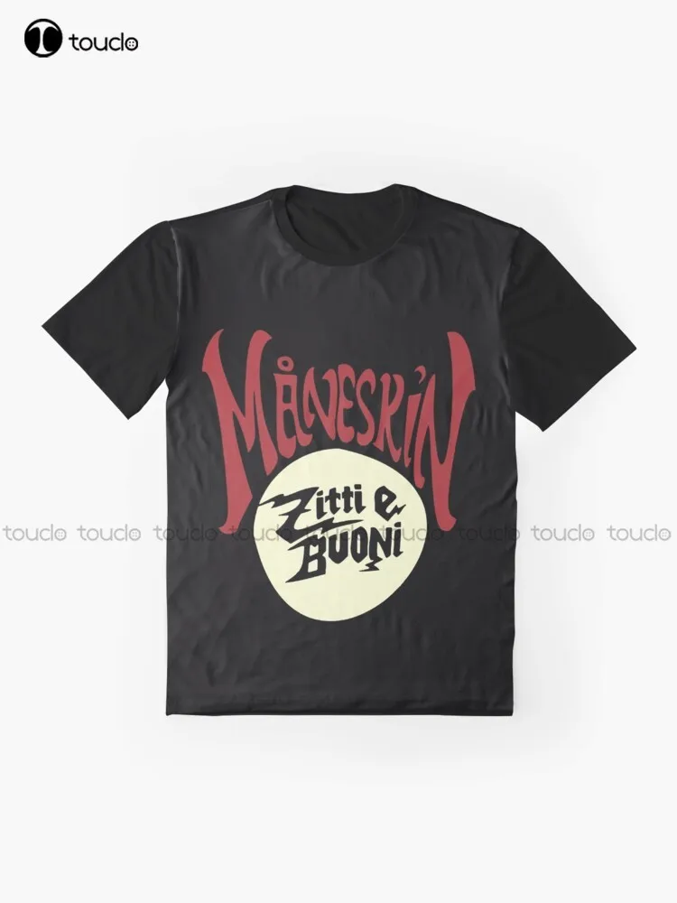 Maneskin Maneskin Måneskin Maneskin Graphic T-Shirt Custom Aldult Teen Unisex Digital Printing Tee Shirts Christmas Gift Xs-5Xl