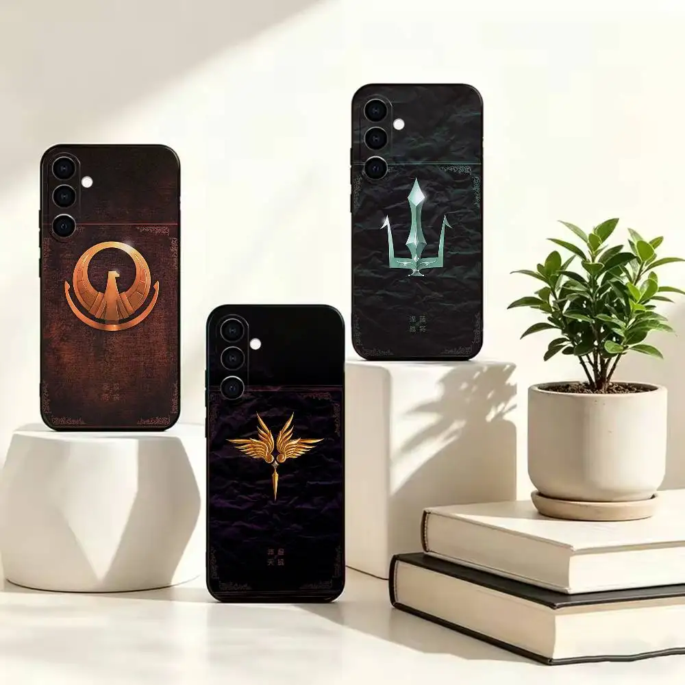Athena Artemis Emblem S-Saint S-Seiya   Black Shockproof Painted phone Case For Samsung A73 20,21s,22,31,32,52,53,72