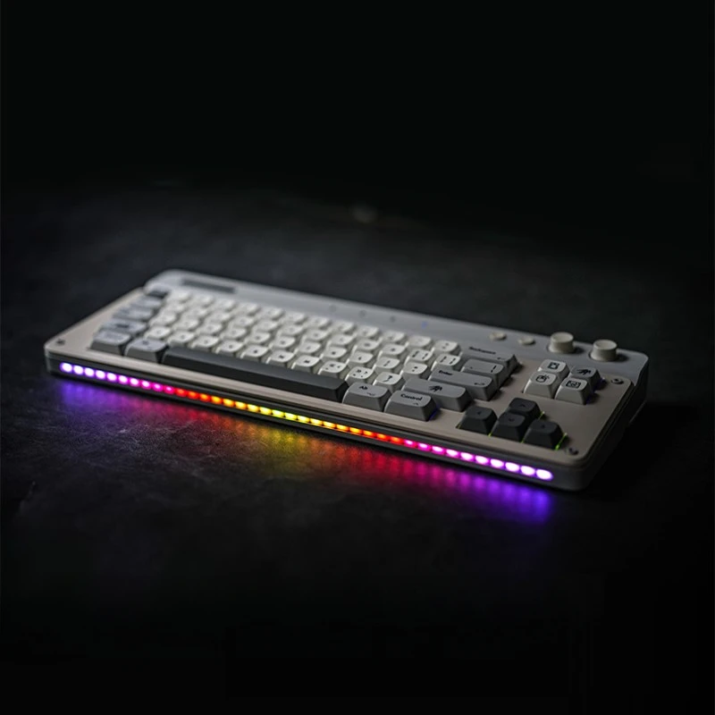 Imagem -04 - Tacworks-kit Teclado Mecânico sem Fio Junta Bluetooth Hot Swap Rgb Botão Duplo Alumínio Personalizado Office Gaming Tac t2