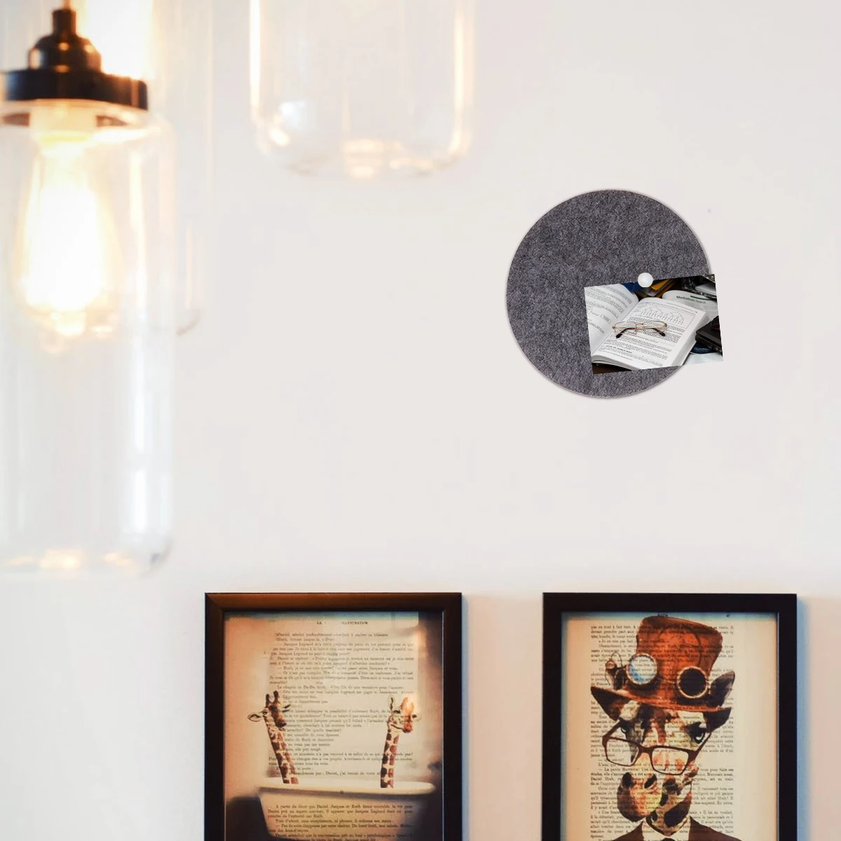 

Decor Circular EVA Board Classroom Wall Sticker Memorandum Stickers Creative Round