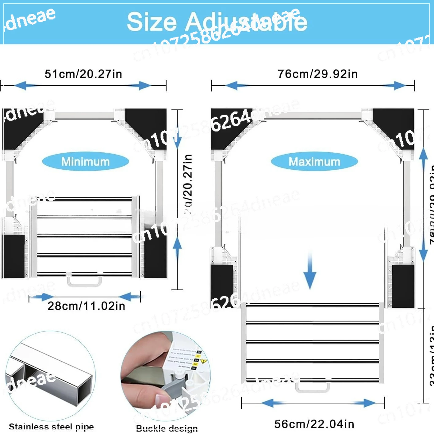رف تكديس مجفف الغسالة، رف الغسالة