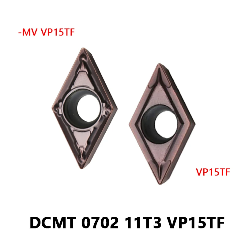 

10pcs DCMT 11T304 070204 VP15TF Internal Turning Tool CNC Carbide Inserts DCMT070204-MV DCMT11T304-FM Lathe Parts Cutting Tool