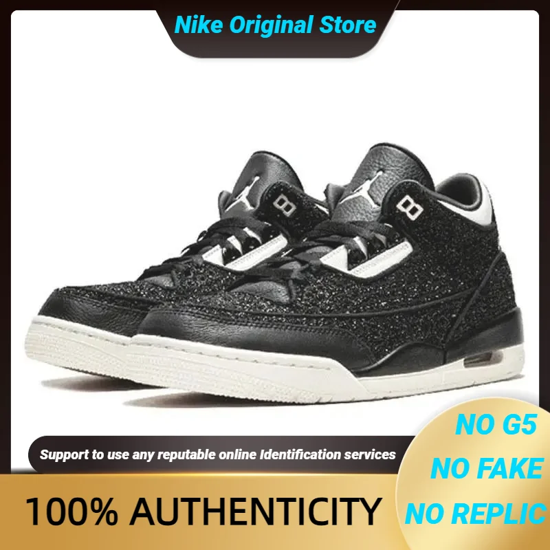 Nike Jordan 3 Retro AWOK Vogue Black Women's Sneakers shoes BQ3195-001