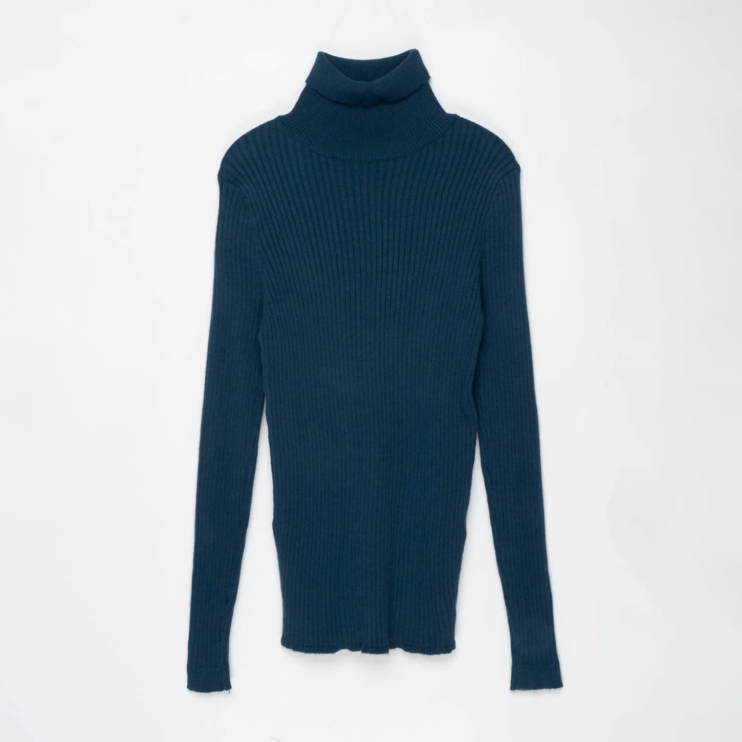 

Свитер с высоким воротником в рубчик, приталенный пуловер с высоким воротом, джемпер