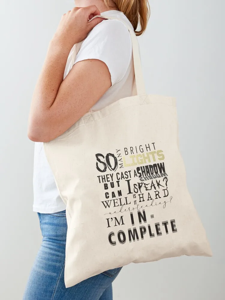 

Famous Last Words Tote Bag canvas tote bags shopper bag woman custom fabric bag eco pack