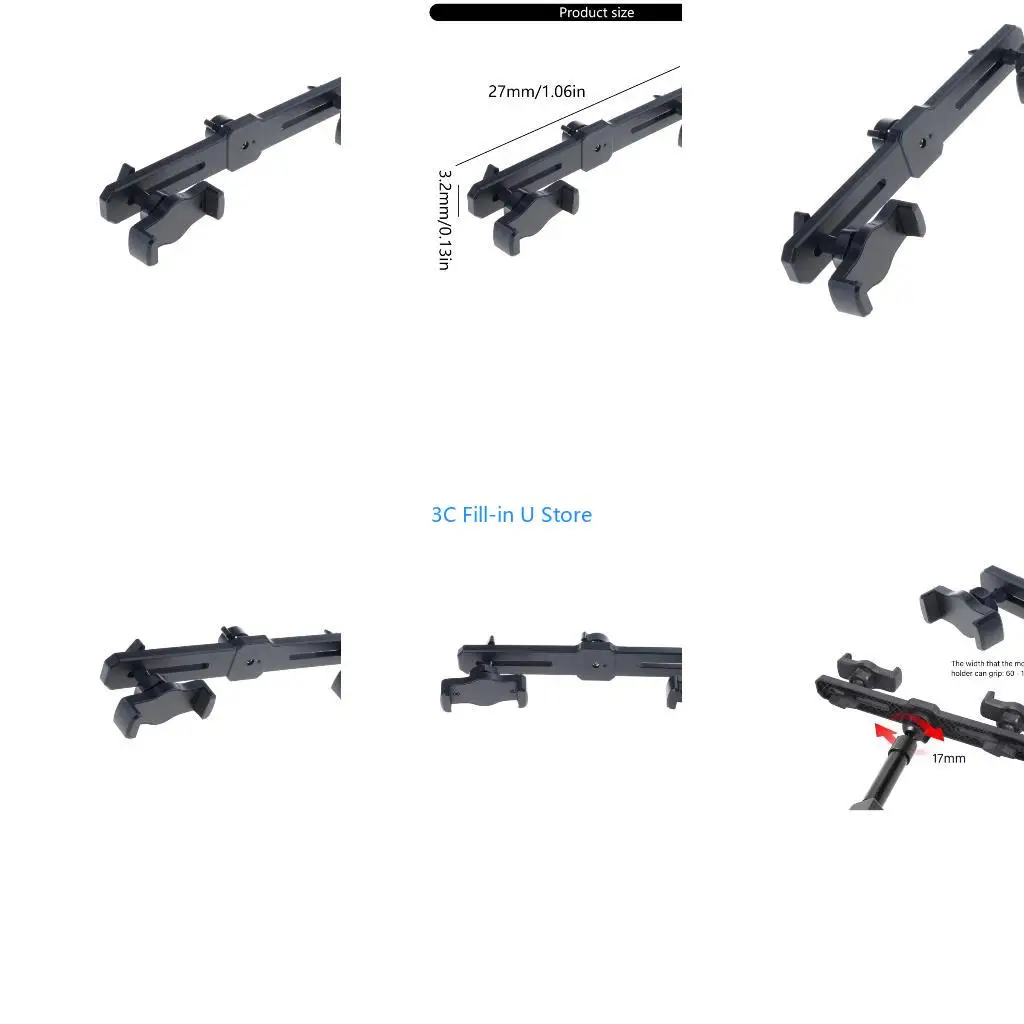 G8TA 17mm Combined Modifiable Smartphone Owner For Content Creators 360 Turn Sphere Head Accommodates Most Tripods Car Mounts