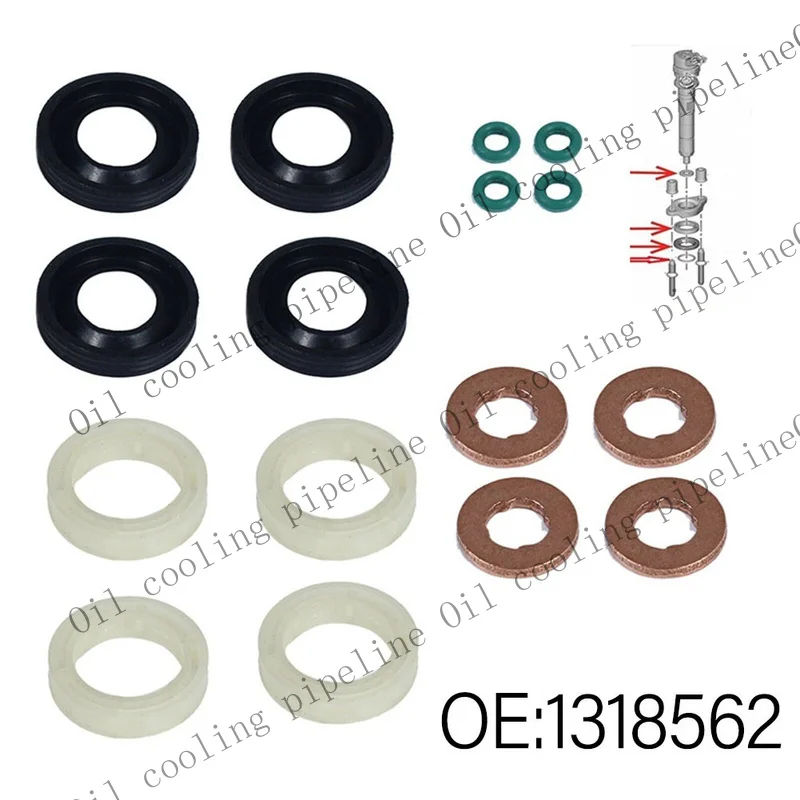 A+ Reliability Guaranteed Complete Fuel Injector O Ring Kit For Berlingo HDI