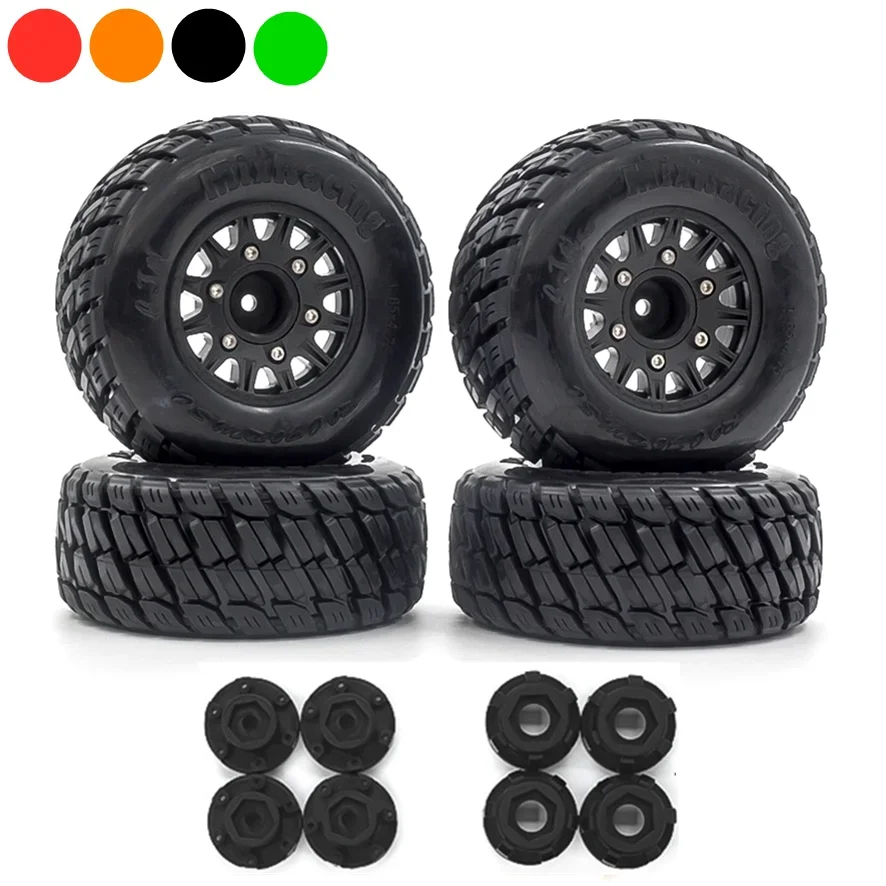 RC Car Tires 4pcs Replacements for 12MM 14MM 17MM ARRMA Replacmenet for TRX HSP Tamiya HPI Off-Road Vehicle Short TruckRC Car