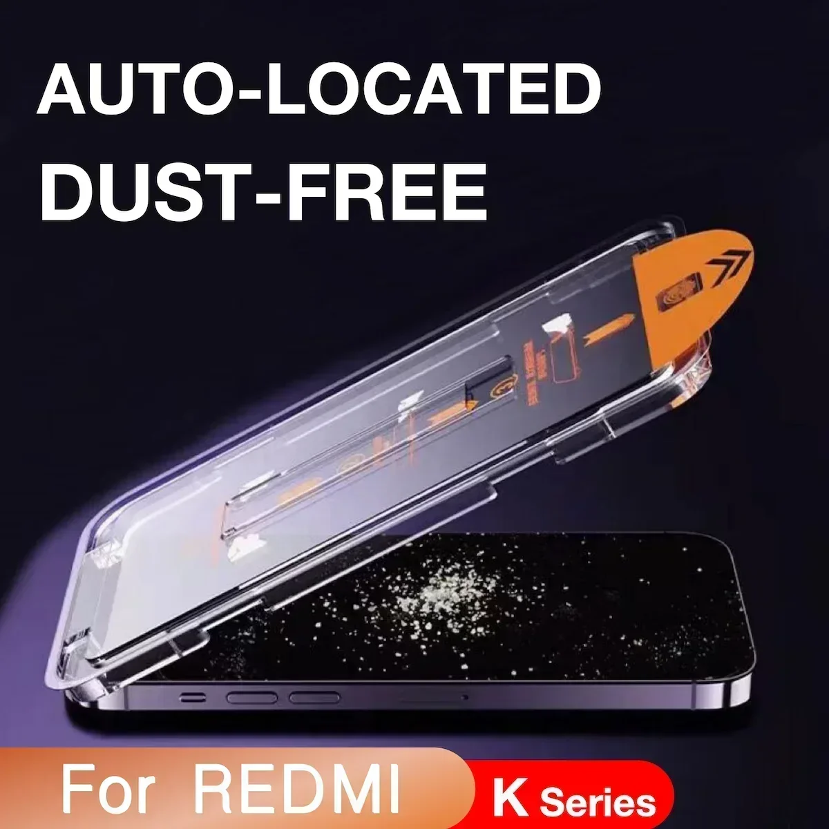 4 шт. для Redmi K60 K60e K50 K40 K20 Pro Plus K30i K30s 10X 9 Защитная пленка из закаленного стекла, простая установка, комплект для автоматического удаления пыли