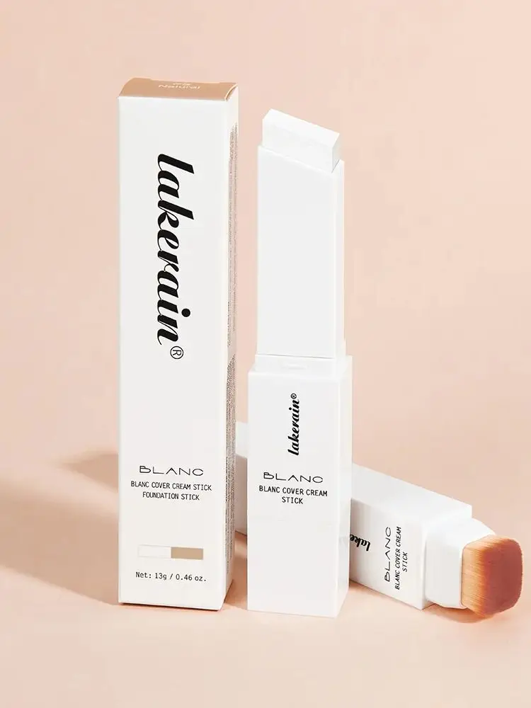 Blanc couverture crème bâton fond de teint changeant bâton fond de teint changeant de couleur avec brosse détachable haute couverture Base maquillage