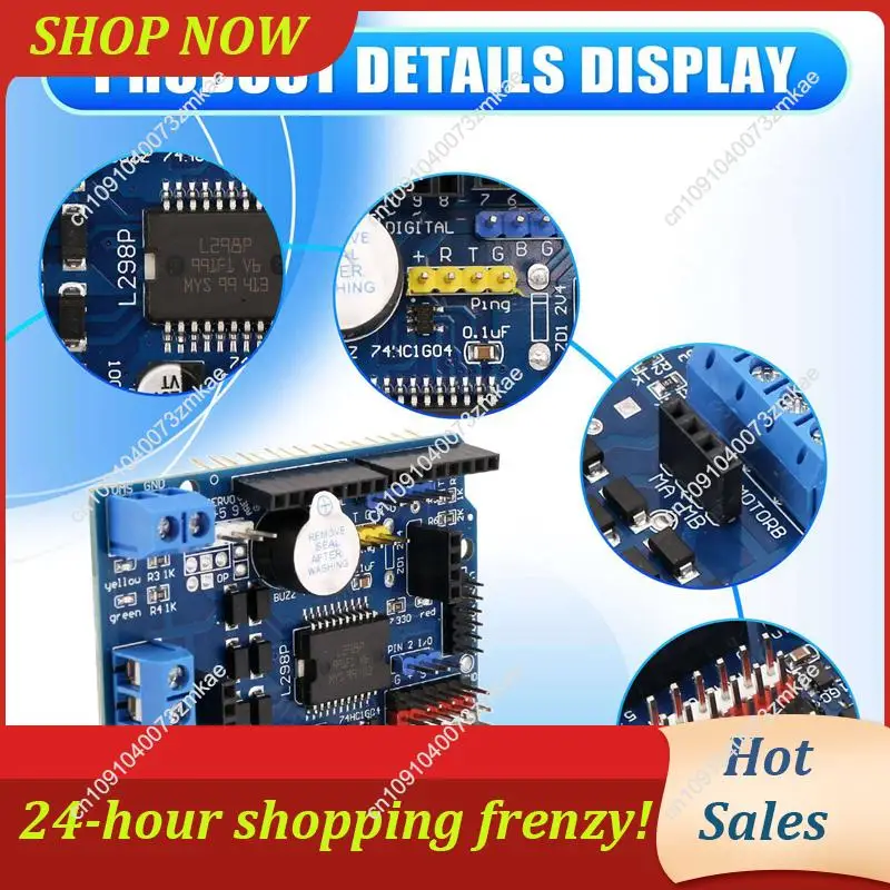 Täglicher Verkauf 3X L298P DC Motor Drive Board Modul L298P DC Motor Drive Shield Board Modul 2A Dual H-Brücke 2-Wege für Arduino UNO