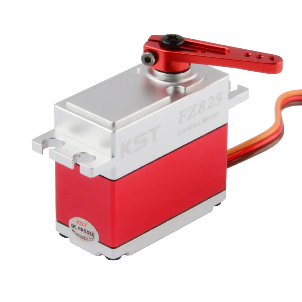 

KST FZ825 Профессиональный цифровой сервопривод с высоким крутящим моментом 25 кг, цельнометаллический стандарт для моделей самолетов, высоковольтный, с защитой от помех